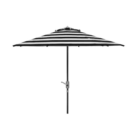 Safavieh 9 ft. Iris Fashion Line Umbrella, Black & White PAT8004E